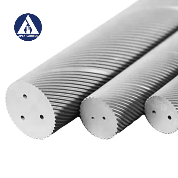 Factory Supply Tungsten Carbide Rods with two helix holes...
