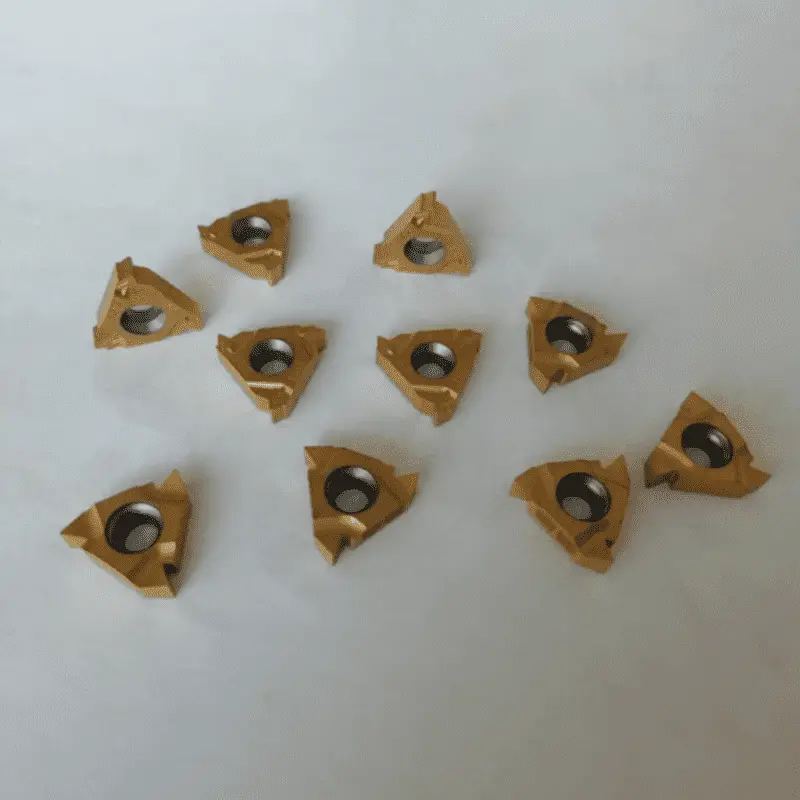 Fixed Competitive Price Square End Mills - Cemented Carbide Threading Inserts PVD Coating 16erag60/16nrag60 Use for Tapping Tools – CEMENTED CARBIDE detail pictures
